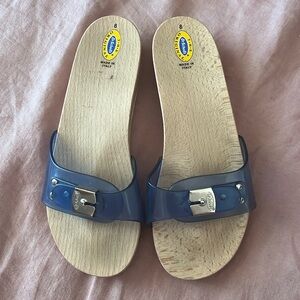 Dr Scholl’s Wooden Wedge Sandals 8